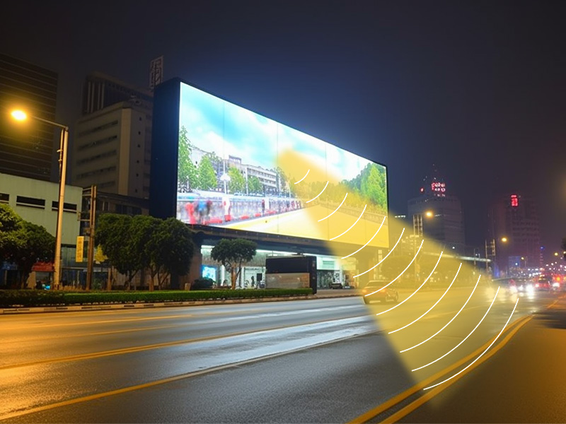 戶外廣告結(jié)合定向發(fā)聲設(shè)備