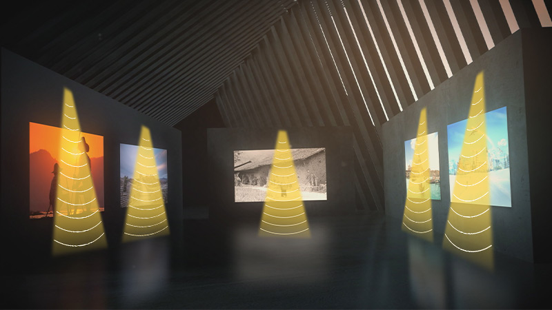 博物館定向音響示意圖