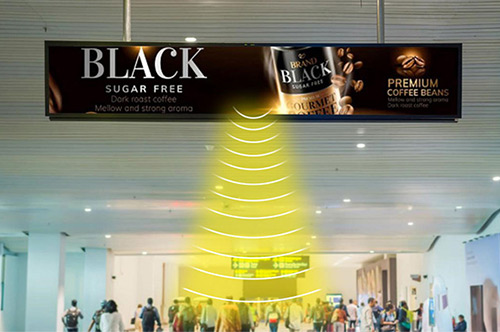 傳媒廣告聲音定向傳播,不干擾周?chē)暛h(huán)境