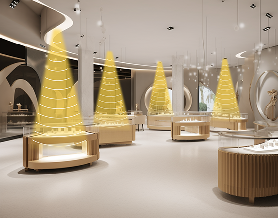 專(zhuān)柜定向喇叭提供區(qū)域?qū)傩畔⒑痛黉N(xiāo)活動(dòng)介紹，避免干擾，增強(qiáng)購(gòu)物體驗(yàn)。