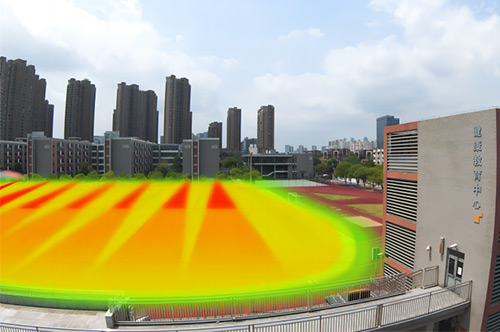 學(xué)校操場(chǎng)聲音定向傳播,不擾民